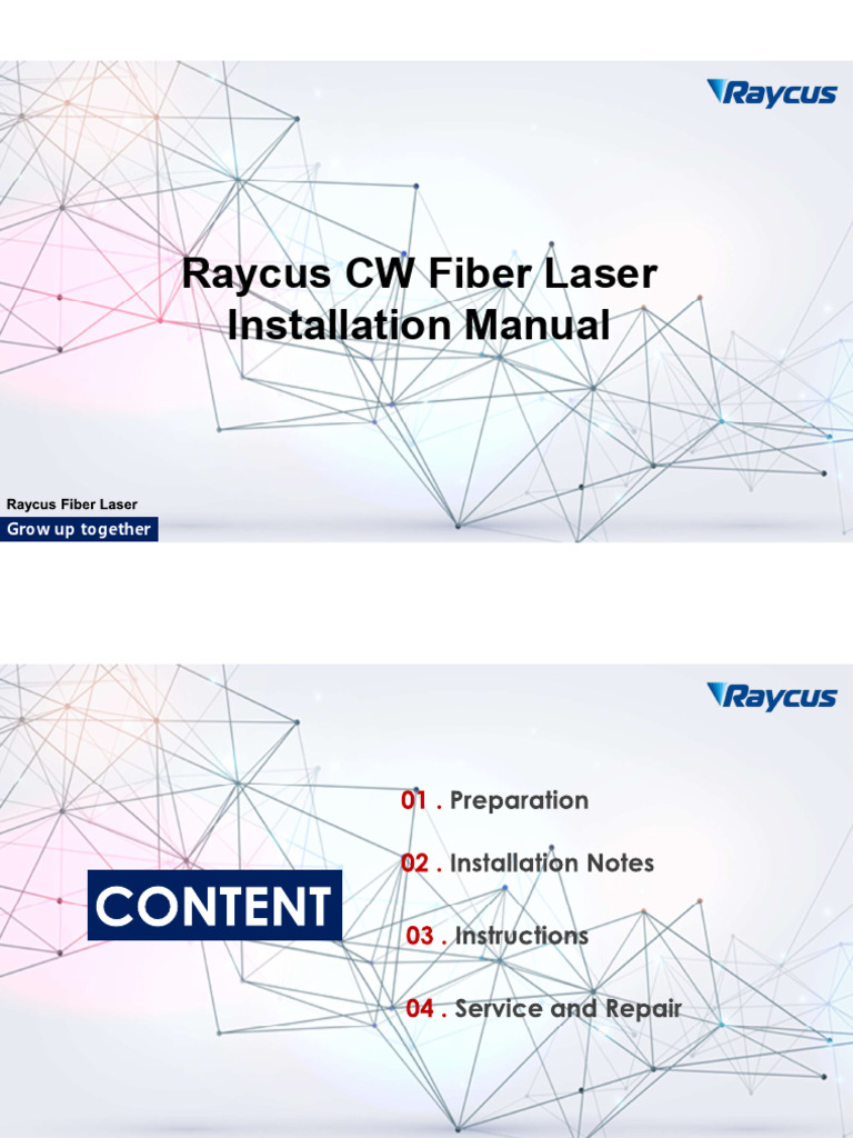 Raycus CW Fiber Laser Installation Guide | PDF | Air Conditioning | Water