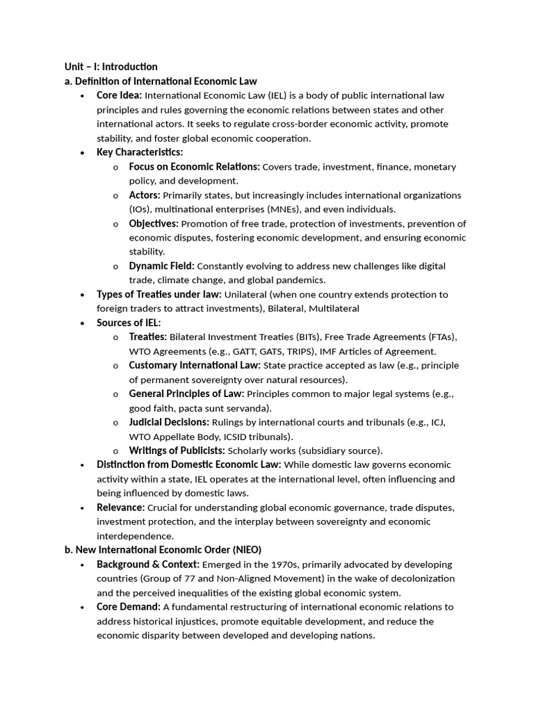 International Economic Law | PDF | Arbitration | World Trade Organization