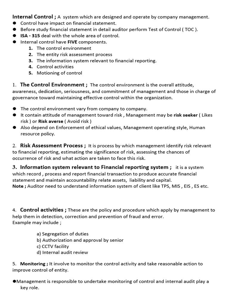 Internal E Control | PDF
