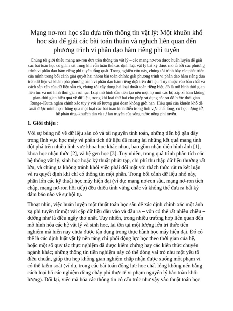 Physics-Informed Neural Network | PDF