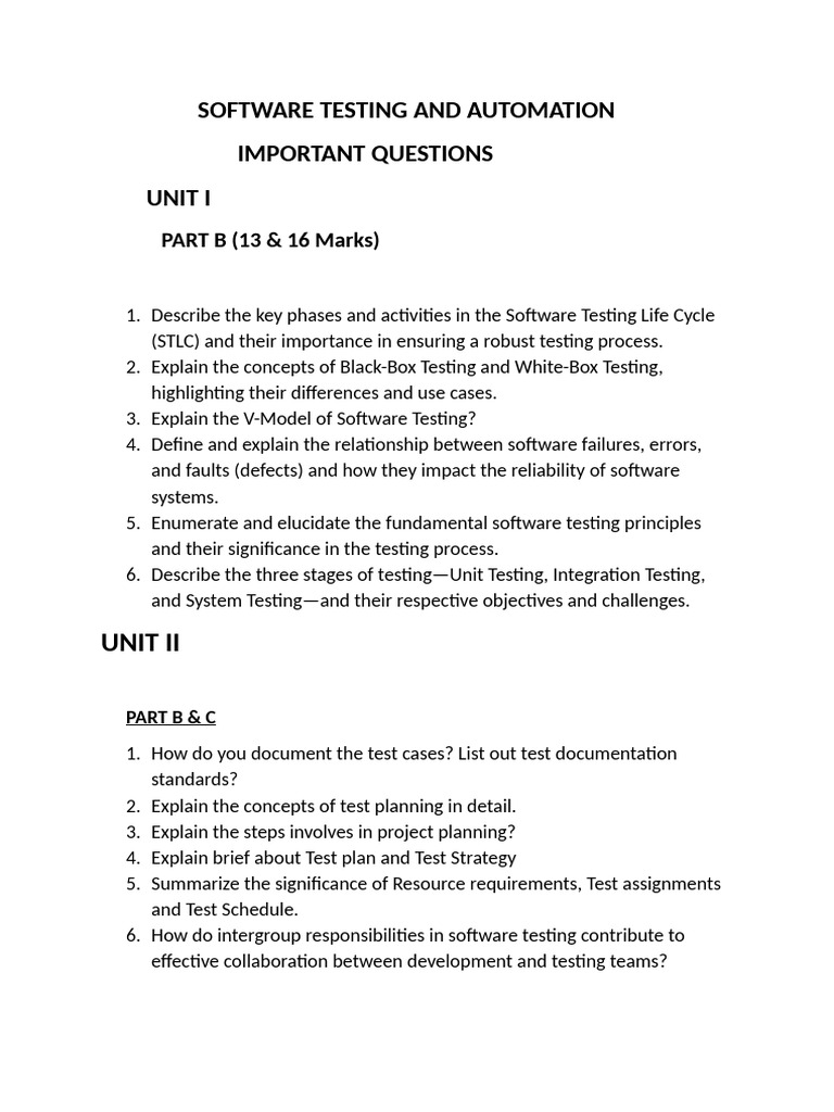 Key Software Testing Concepts and Practices | PDF | Software Testing ...