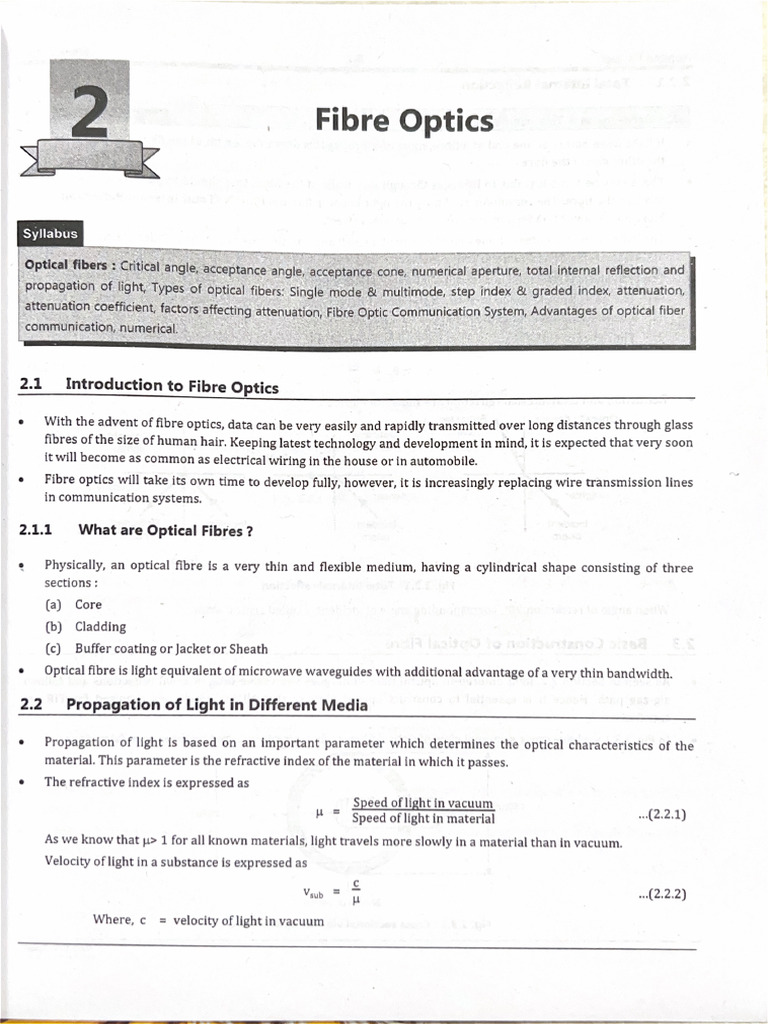 Fibre Optics MU | PDF