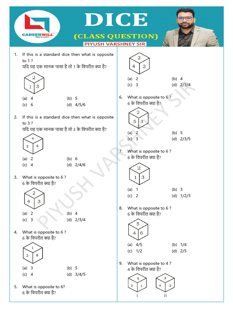 Dice Class Question | PDF