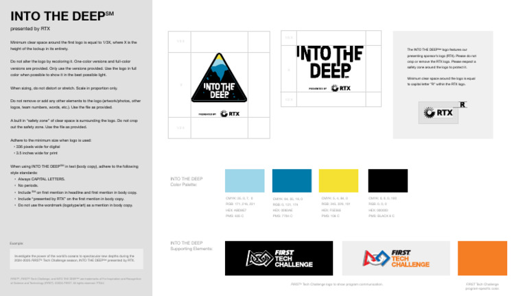 FIRST DIVE FTC Intothedeep Styleguide | PDF | Image Processing ...
