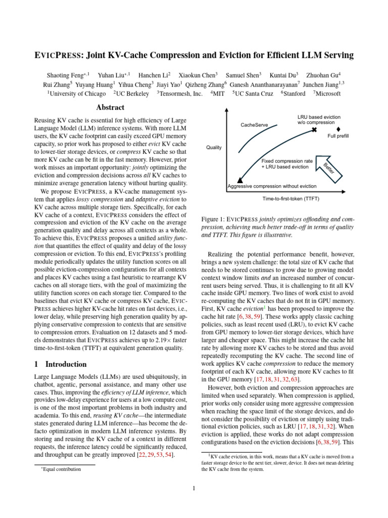 Efficient KV-Cache Management for LLMs | PDF | Cache (Computing) | Data ...