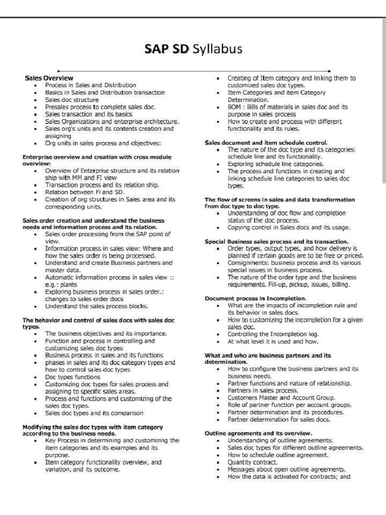 Sap SD | PDF