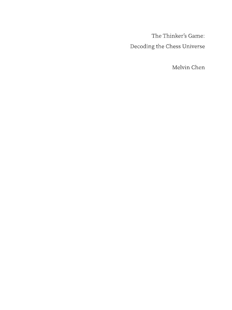Thinkers Game | PDF