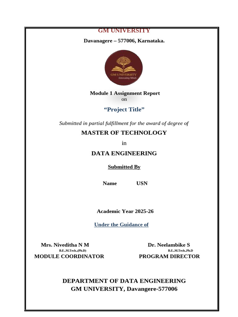 Data Engineering Project Report 2025-26 | PDF