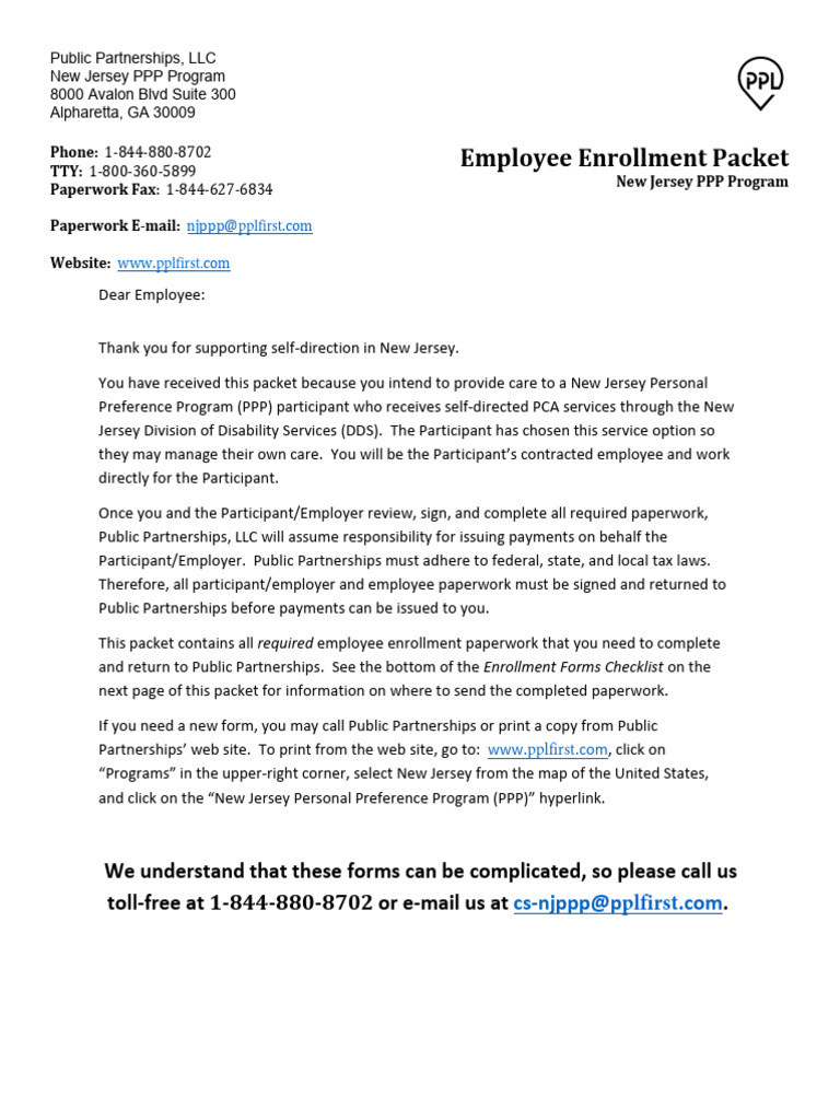 NJ PPP Provider Packet - Encrypted | PDF | Identity Document | Paycheck