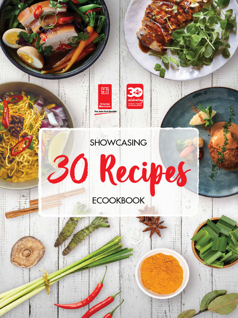 30 Asian Recipes eCookbook Showcase | PDF | Sushi | Thai Cuisine