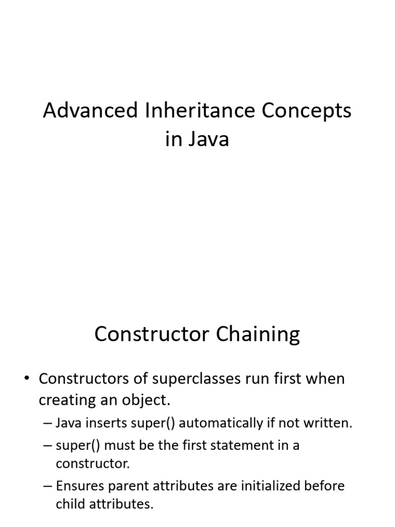 Advanced Inheritance Concepts Questions Added | PDF | Inheritance ...
