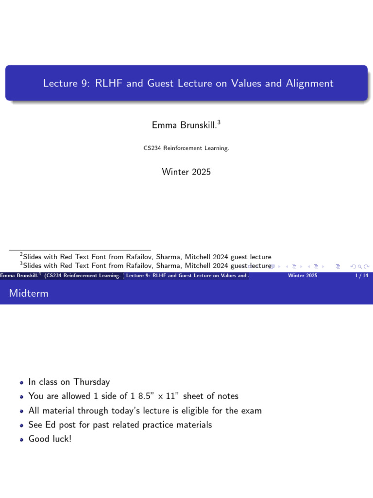 RLHF and Values Alignment in AI | PDF | Applied Mathematics | Cognition
