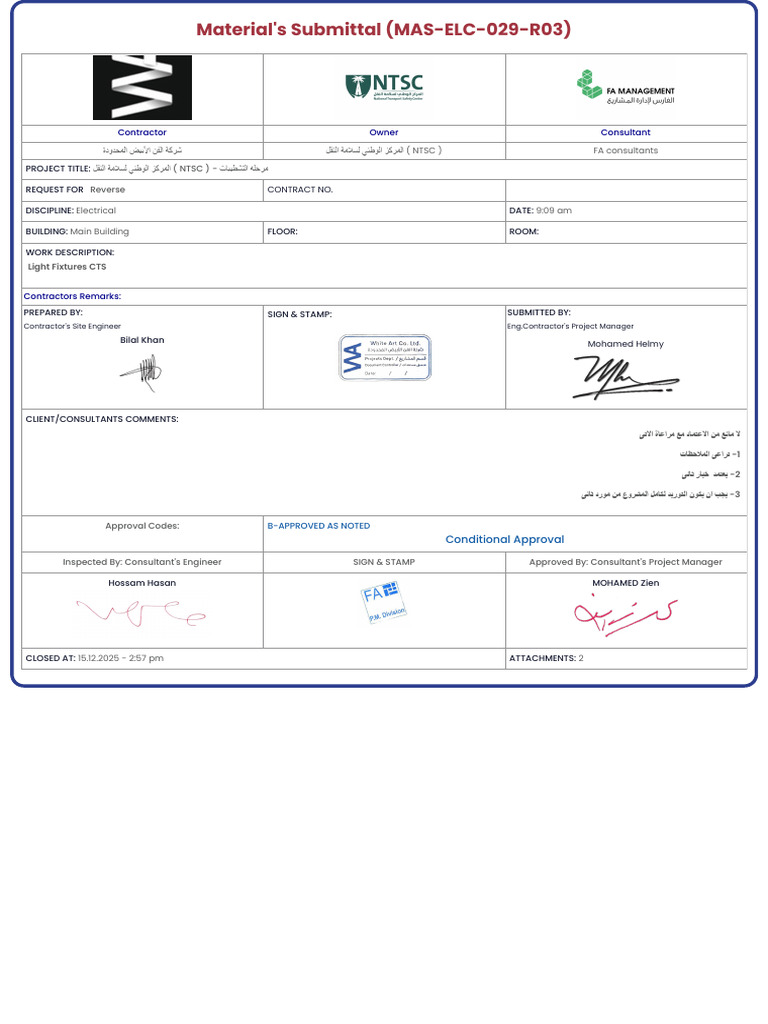 MAS ELC 029 R03 Response Light Fixtures CTS | PDF | Light Emitting ...