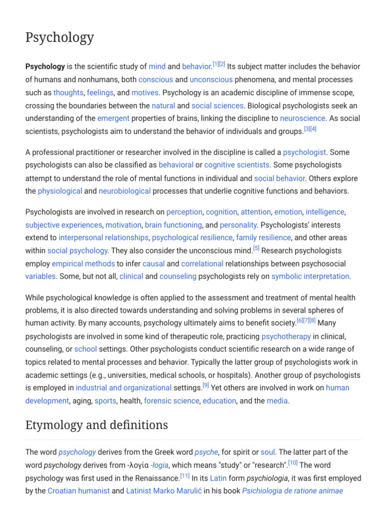Understanding Psychology: Mind and Behavior | PDF | Psychology ...
