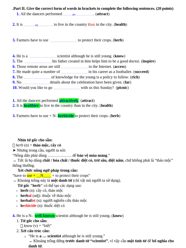 Word Forms | PDF