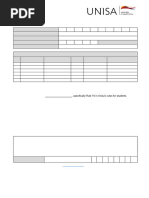 UNISA Refund Request Form 2025 | PDF