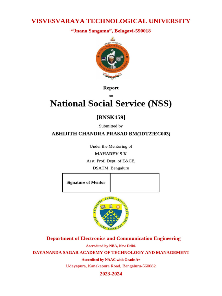 NSS Report on Tree Plantation Activities | PDF | Greenhouse Gas ...