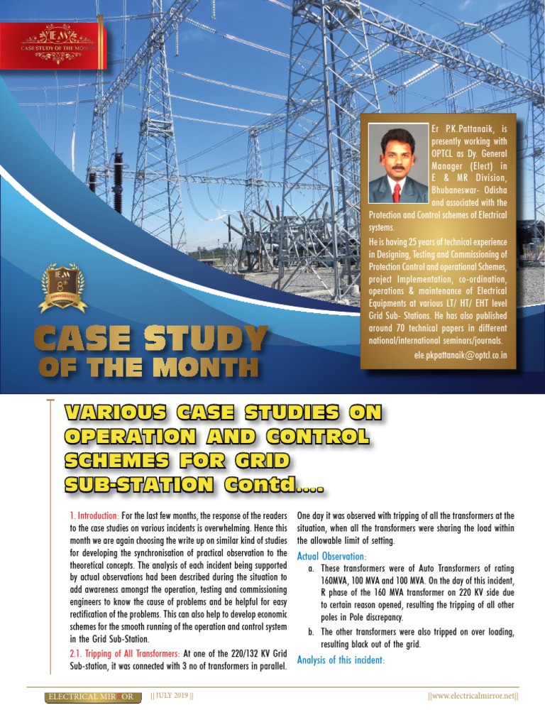 Grid Sub-Station Operation Case Studies | PDF | Transformer | Electricity