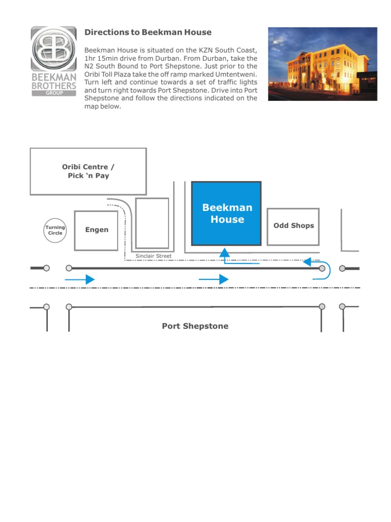 Directions to Beekman House | PDF