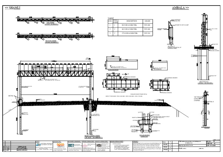 General Arrangement Drawing for Gantry | PDF | Structural Engineering ...