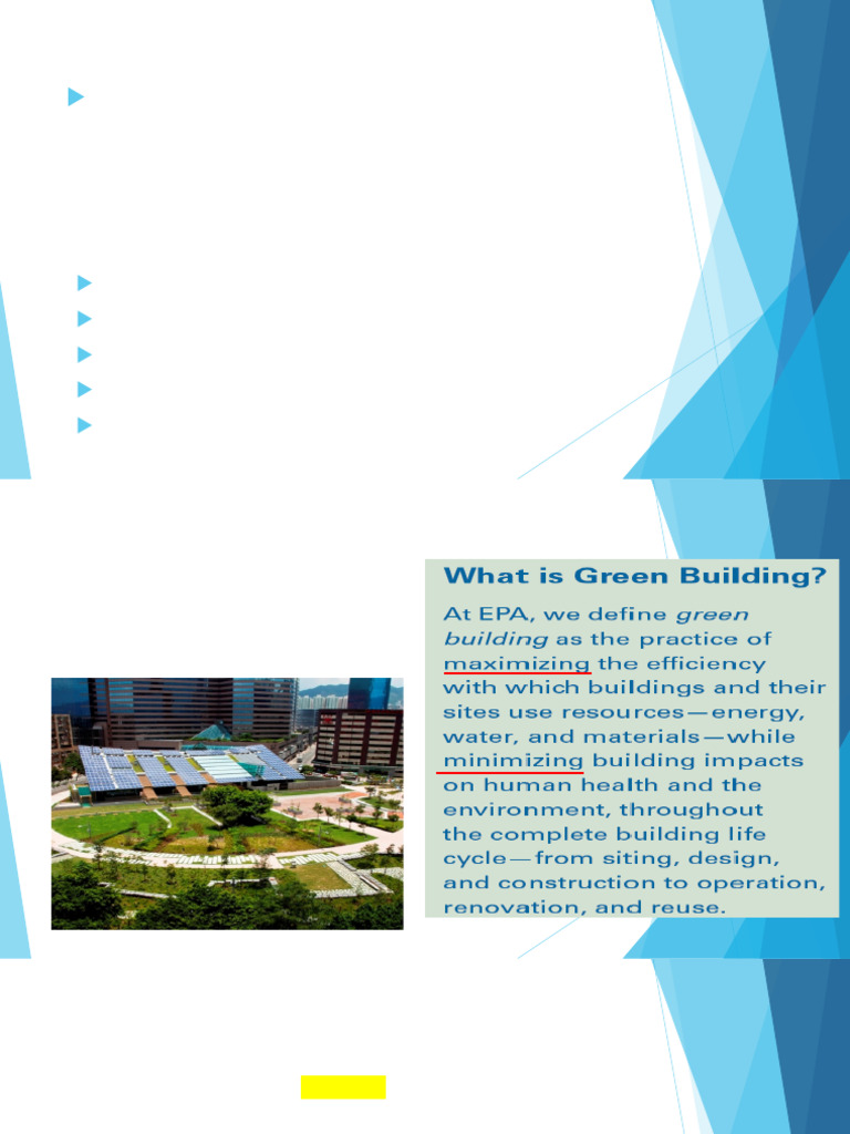 SEHS4582 Lecture 6 Green Buildings | PDF | Green Building | Life Cycle ...