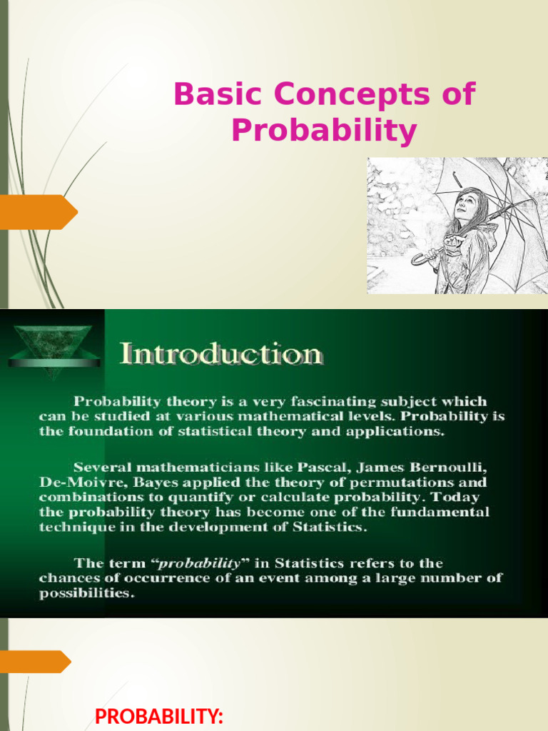 L1-Basic-concepts of Probability | PDF | Probability Distribution ...