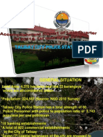 Talisay City Police Stn Re Accomplishment Report of Last Quarter of 2011 &amp; 1st Quarter of 2012 - Copy