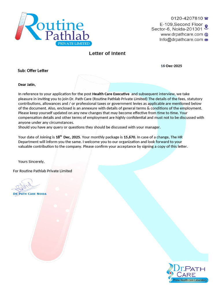 DR Pathcare OL Format | PDF | Cheque