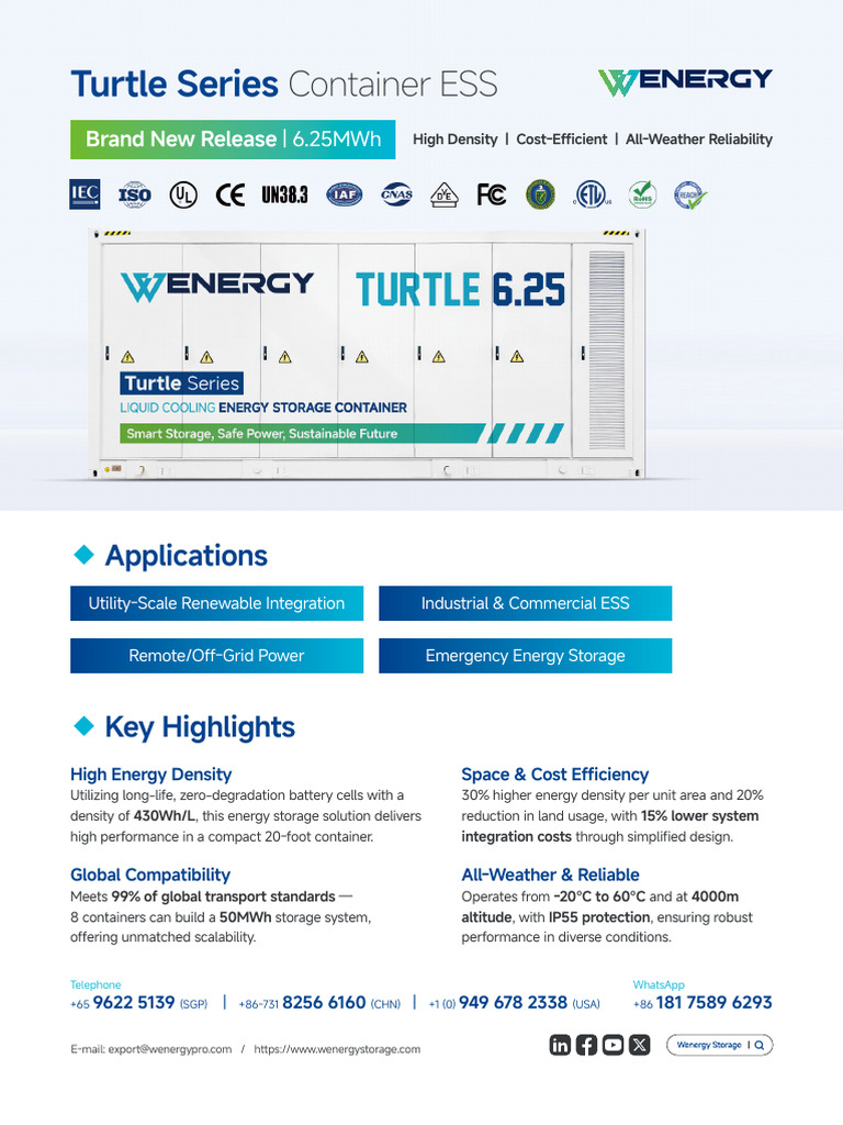 High-Density Turtle Container ESS | PDF | Energy Storage | Power Supply