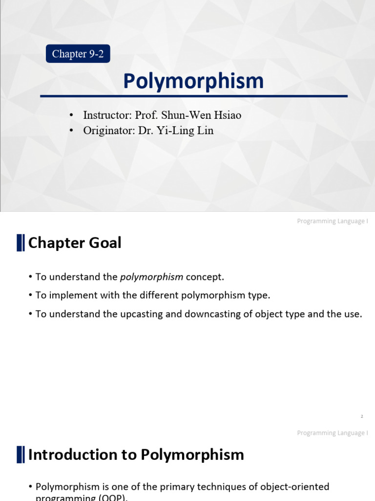 Understanding Polymorphism in OOP | PDF | Method (Computer Programming ...