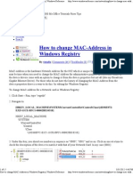 How To Change MAC-Address in Windows Registry - Windows Reference