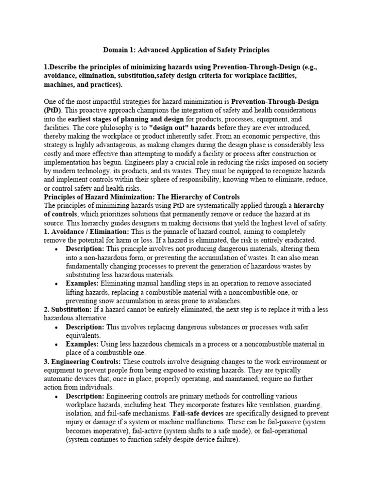 Advanced Safety Principles in Design | PDF | Traffic Collision ...