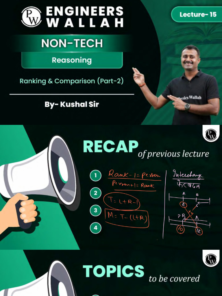 Reasoning 15 - Class Notes | PDF