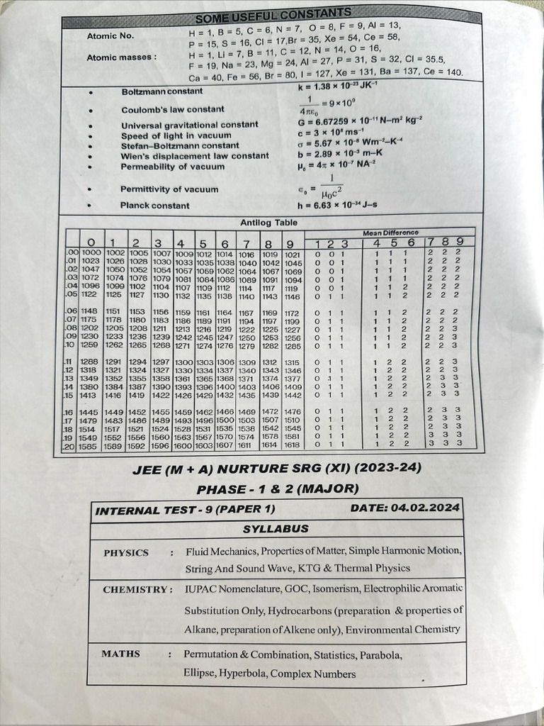 Allen Test4 | PDF