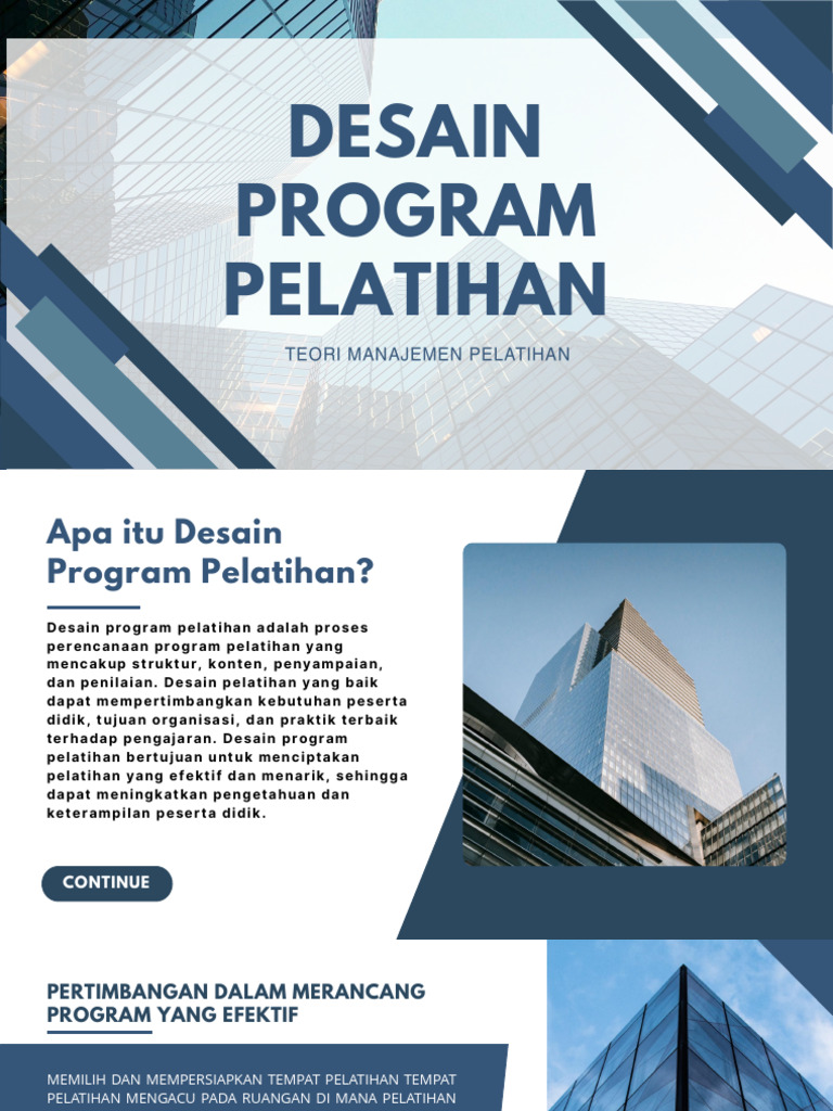 Desain Program Pelatihan Efektif | PDF