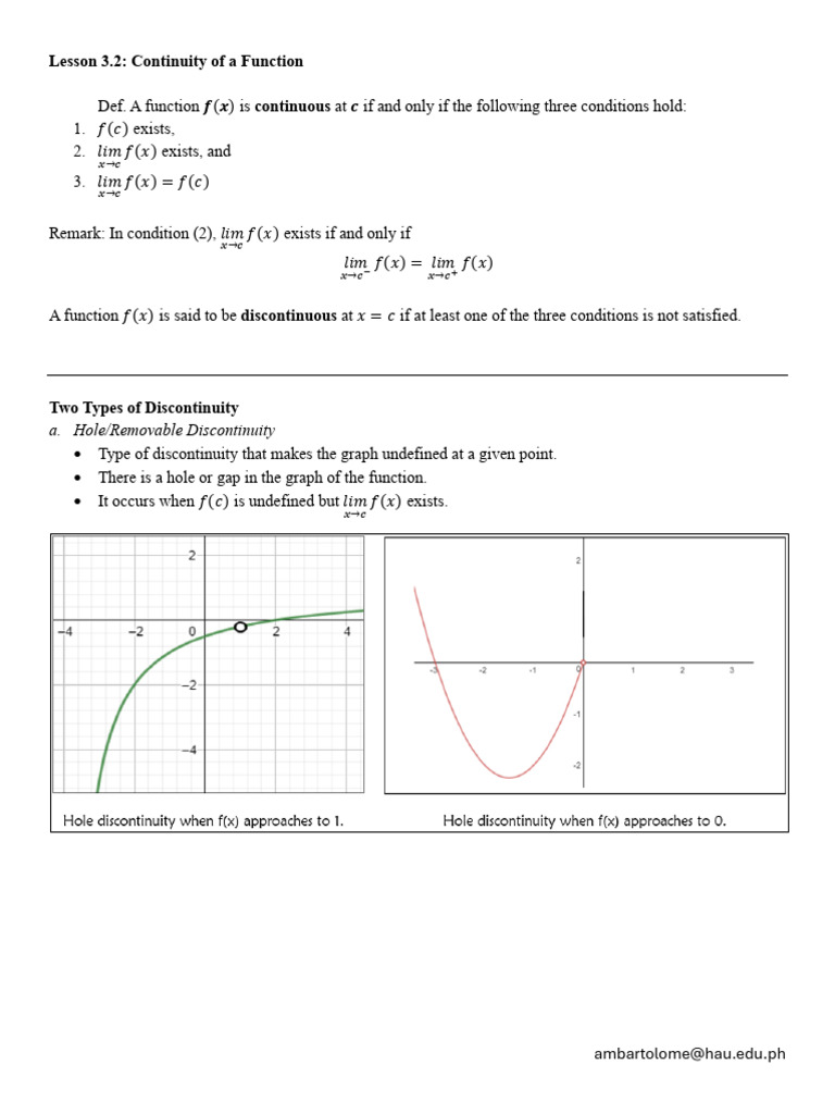 Understanding Function Continuity | PDF
