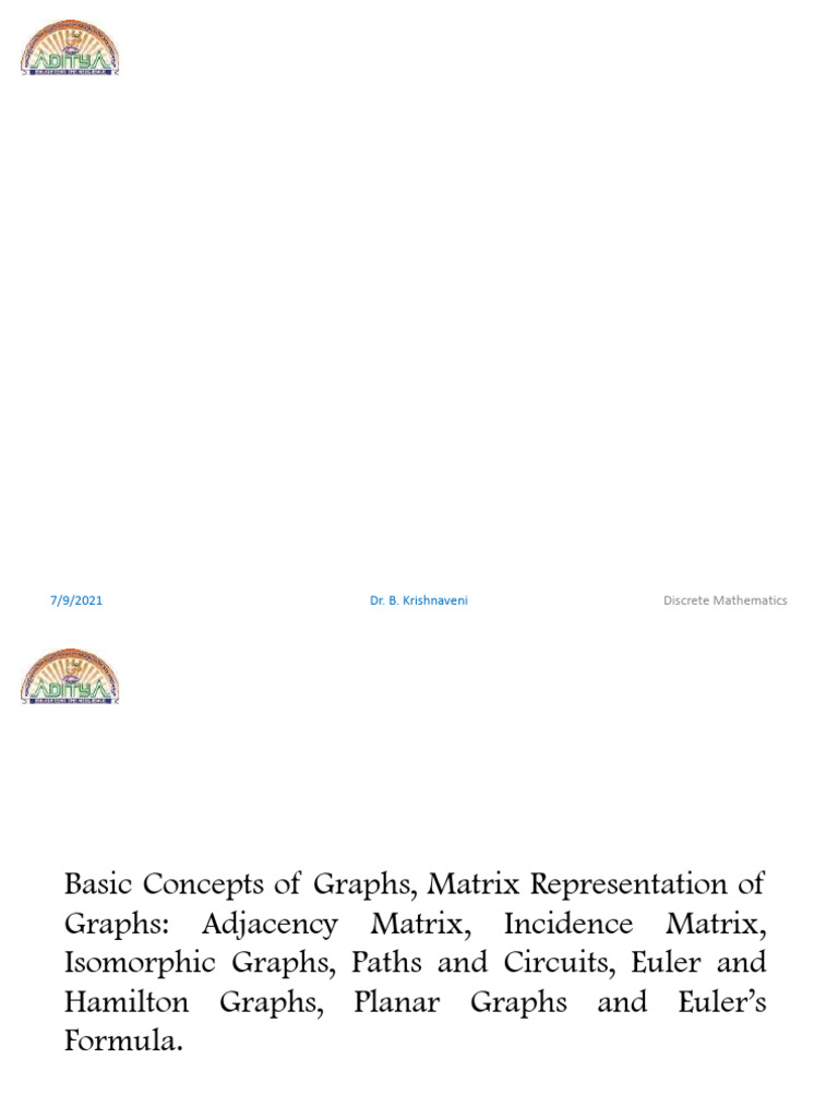 Graph Theory Basics in Discrete Mathematics | PDF | Vertex (Graph ...