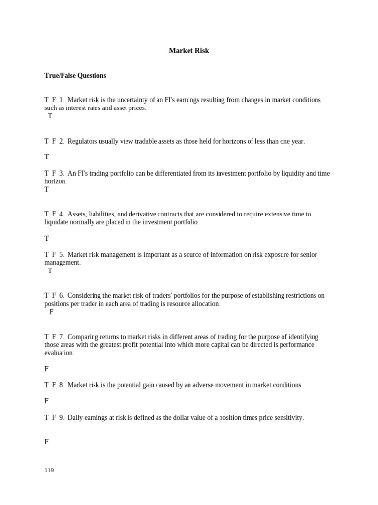 Final Chapter 15 Saunders | PDF | Financial Risk | Value At Risk