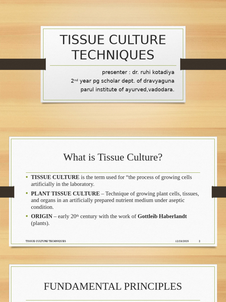 Plant Tissue Culture Techniques Guide | PDF | Biology | Botany