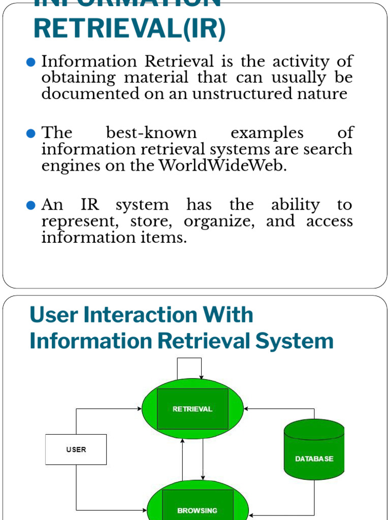 5.3 Information Retrieval (IR) | PDF