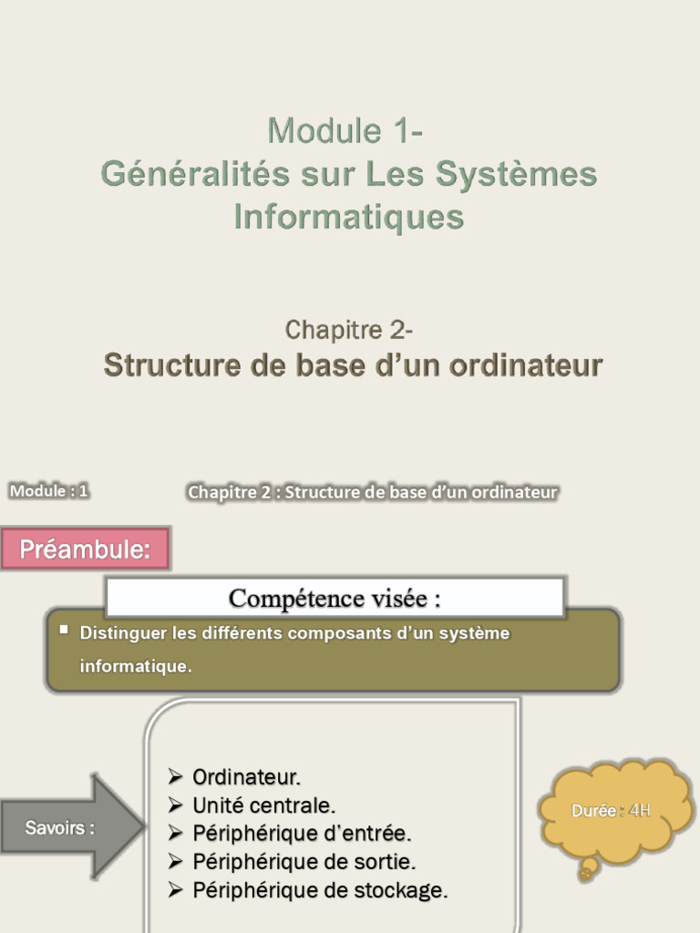 Composants essentiels d'un ordinateur | PDF | Mémoire (informatique) | DVD
