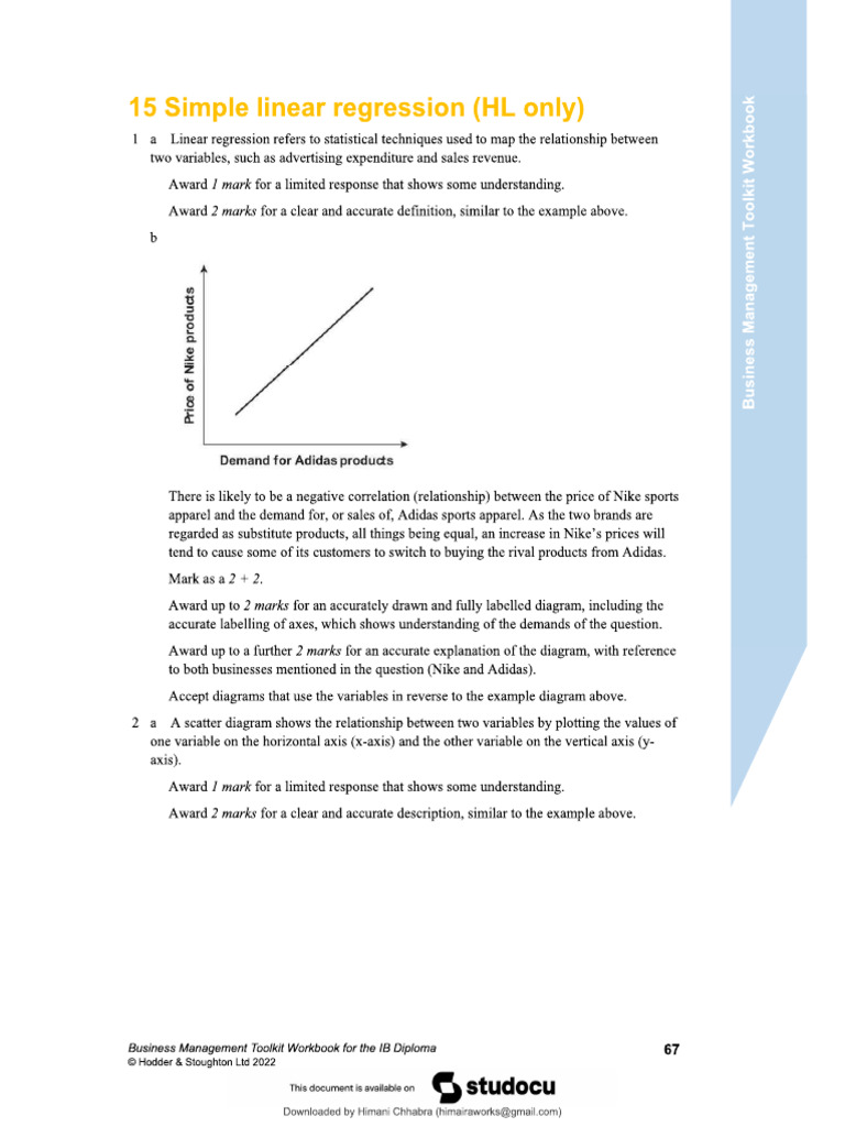 Linear Regression Answers | PDF