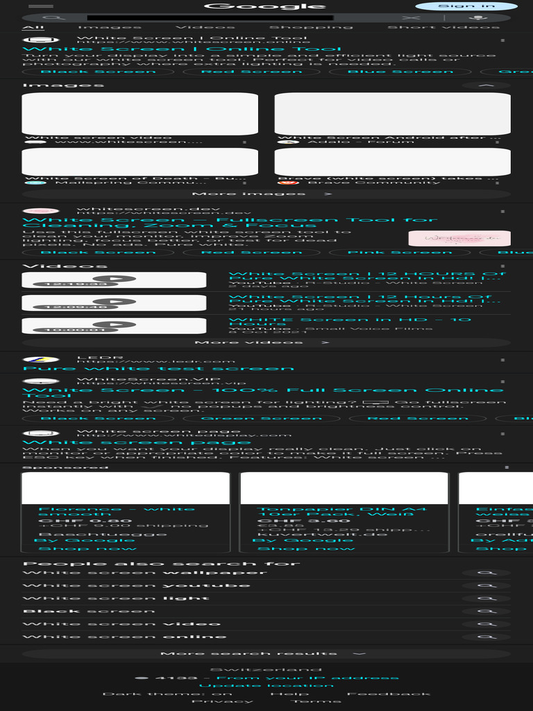 White Screen Tool for Lighting & Focus | PDF | Film And Video ...