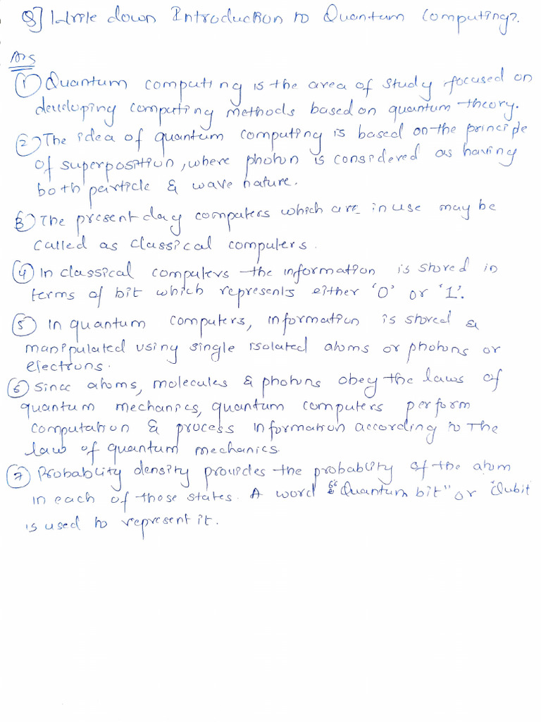 Quantum Computing and Mechanics Explained | PDF | Applied And ...