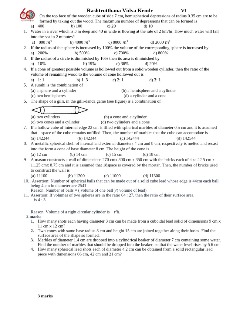 Geometry Problems and Solutions | PDF | Sphere | Area