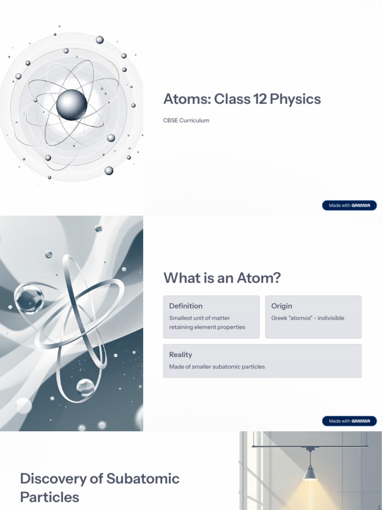 Understanding Atomic Structure and Models | PDF | Atoms | Electron
