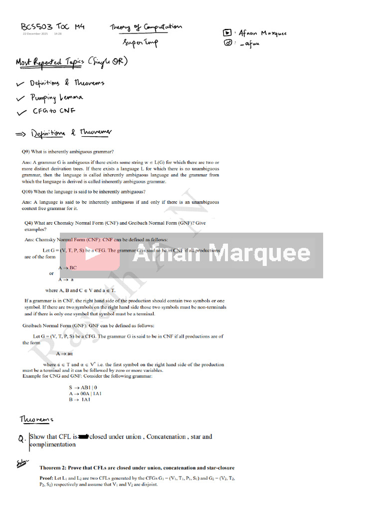Toc m4 Super Imp @afnanmarquee | PDF