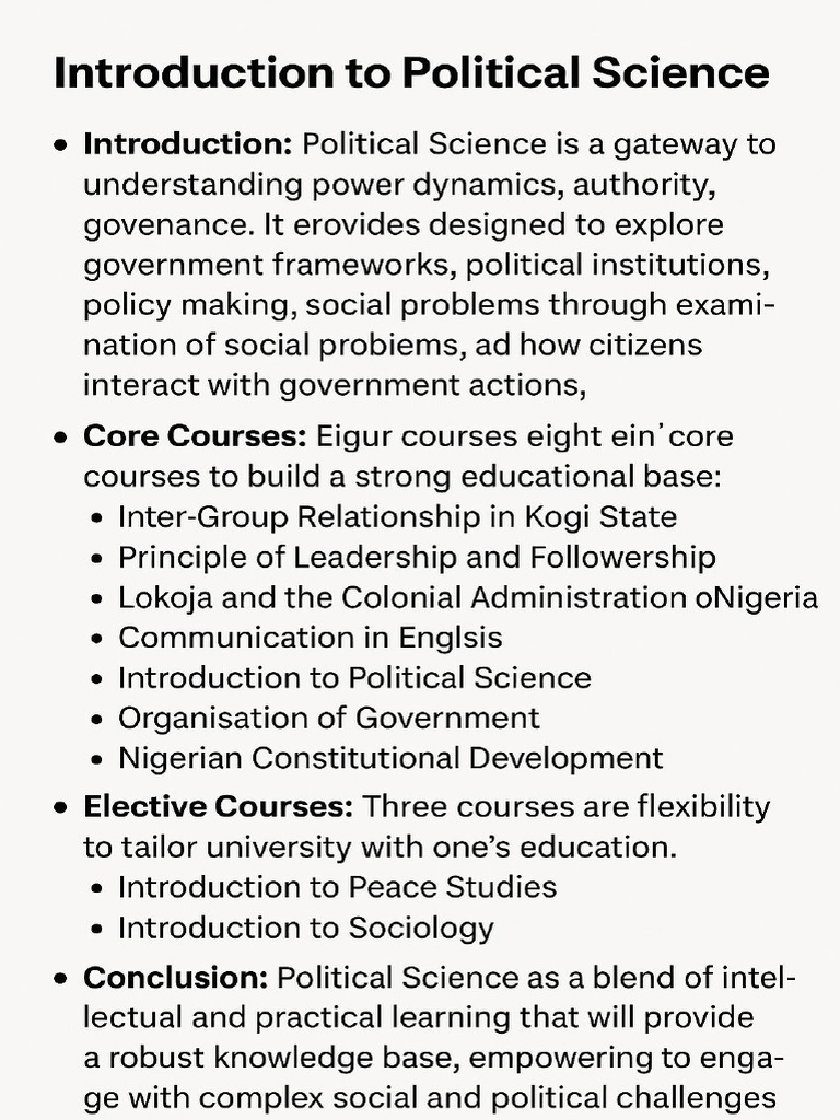 Political Science | PDF