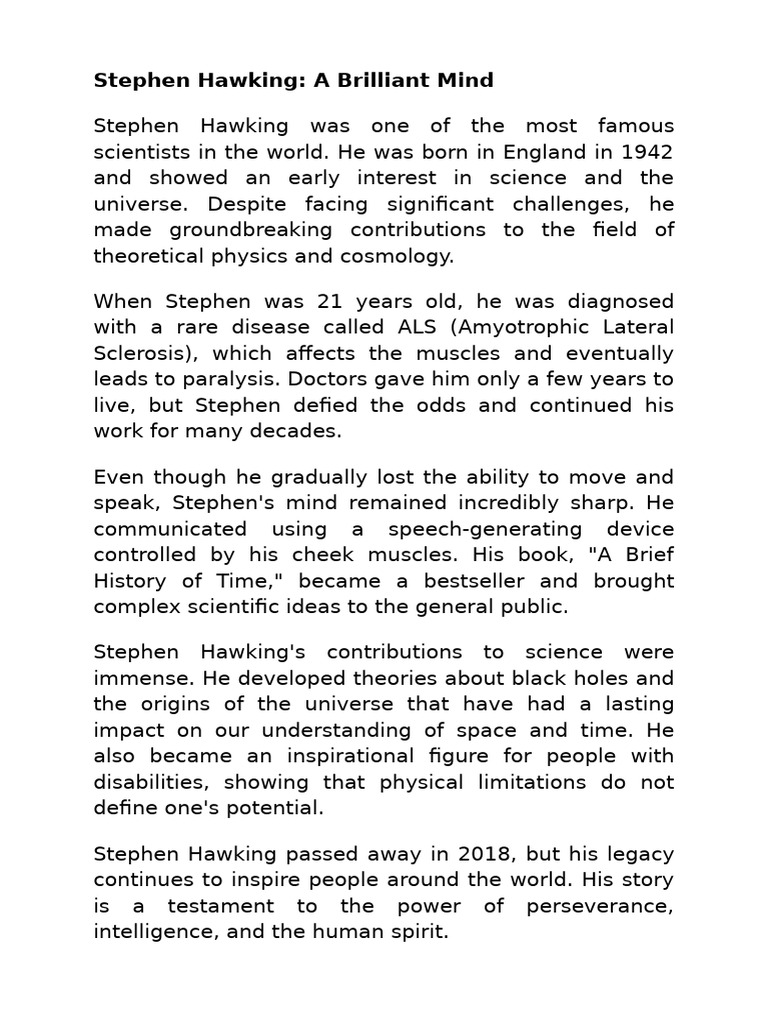 Stephen Hawking | PDF