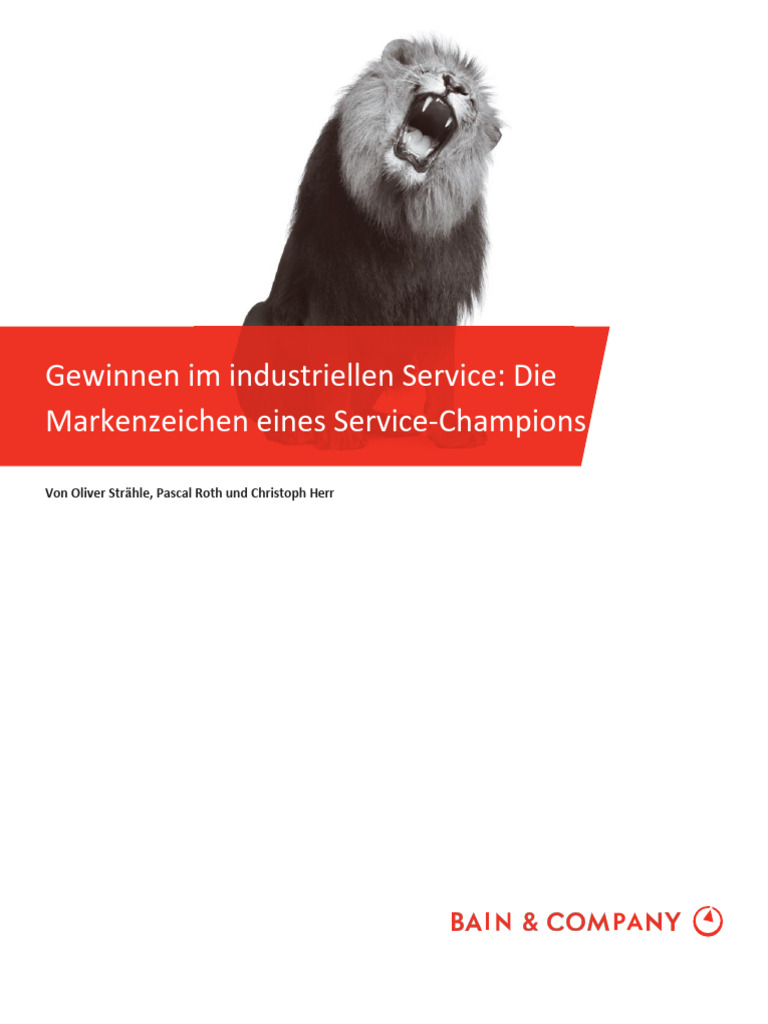 BAIN BRIEF Winning in Industrial Service | PDF